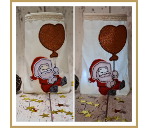 ADVENTSKALENDER 7. Dezember - Stickdatei Fliegender Nikolaus Appli